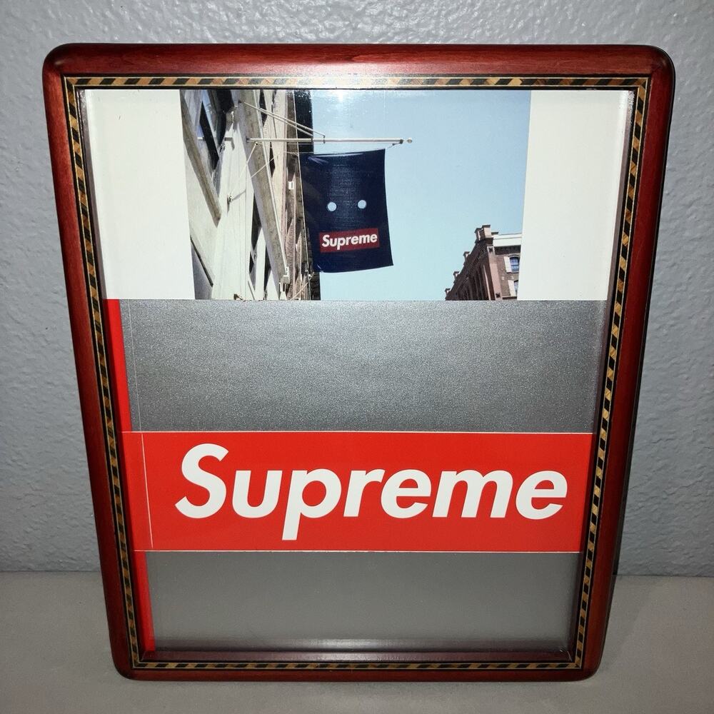Supreme Framed Art Banner Sticker / 2 Scratch Off Box Logo Bogos / 1 Normal Red